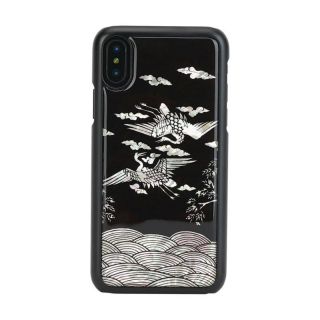 - Ikins 
 
 SmartPhone case iPhone XS / S crane black melns
