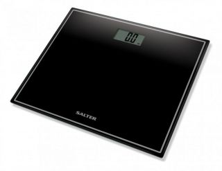 - Salter 
 
 9207 BK3R Compact Glass Electronic Bathroom Scale Black melns
