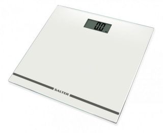 - Salter 
 
 9205 WH3RLarge Display Glass Electronic Bathroom Scale White balts