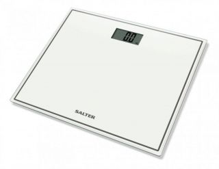 - Salter 
 
 9207 WH3R Compact Glass Electronic Bathroom Scale White balts