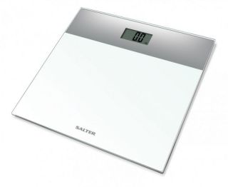- Salter 
 
 9206 SVWH3R Glass Electronic Scale Silver / White sudrabs balts