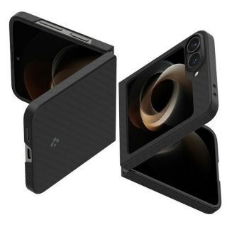 - Spigen Spigen Air Skin Samsung Galaxy Z Flip 6 czarny / aramid black ACS07843 melns