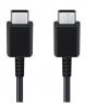 Bezvadu ierīces un gadžeti Samsung Cable USB-C to USB-C 45W 5A Black melns 