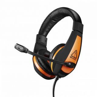 CANYON Gaming headset 3.5mm jack with adjustable microphone and volume control 
 Black Orange melns oranžs oranžs