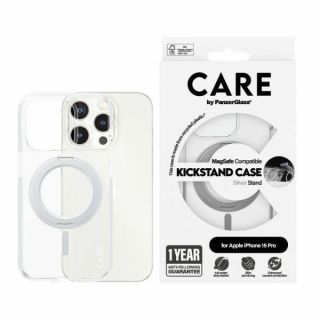 -&nbsp;Panzer Glass CARE by PanzerGlass Kickstand Case MagSafe for iPhone 15 Pro silver