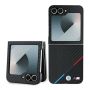 BMW BMW BMW Carbon Tricolor Case for Samsung Galaxy Z Flip 6 - Black