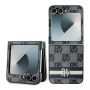 DKNY DKNY DKNY Checkered Pattern Printed Stripes case for Samsung Galaxy Z Flip 6 - black
