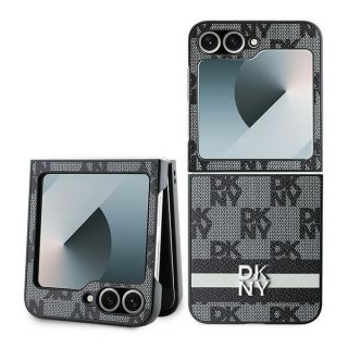 DKNY&nbsp;DKNY DKNY Checkered Pattern Printed Stripes case for Samsung Galaxy Z Flip 6 - black