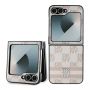 DKNY DKNY DKNY Checkered Pattern Printed Stripes Case for Samsung Galaxy Z Flip 6 - Pink