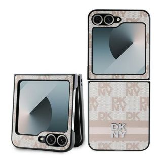 DKNY&nbsp;DKNY DKNY Checkered Pattern Printed Stripes Case for Samsung Galaxy Z Flip 6 - Pink