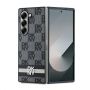 DKNY DKNY DKNY Checkered Pattern Printed Stripes case for Samsung Galaxy Z Fold 6 - black