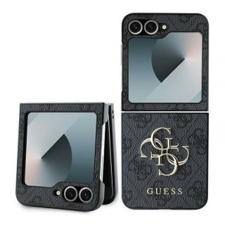 GUESS&nbsp;Guess Guess Leather 4G Metal Logo Case for Samsung Galaxy Z Flip 6 - Black