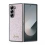 GUESS Guess Guess 4G Glitter Script Case for Samsung Galaxy Z Fold 6 - Pink