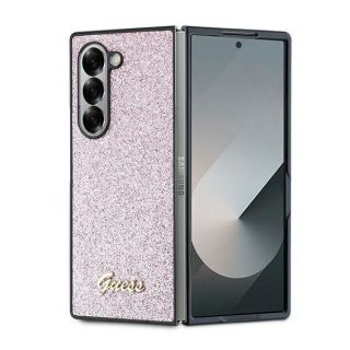GUESS&nbsp;Guess Guess 4G Glitter Script Case for Samsung Galaxy Z Fold 6 - Pink