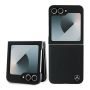 - Mercedes-Benz Mercedes Leather Wood Imitation MagSafe Case for Galaxy Z Flip 6 Black