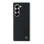Mercedes-Benz Mercedes Leather Wood Imitation MagSafe Case for Galaxy Z Fold 6 Black