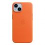 Apple MPP83ZM / A Leather Magsafe Cover for iPhone 14 Orange