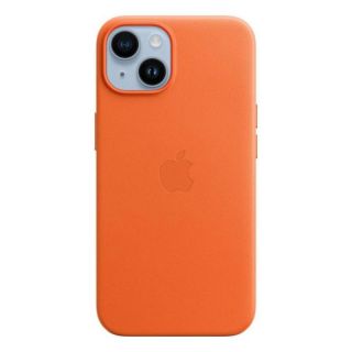 Apple&nbsp;MPP83ZM / A Leather Magsafe Cover for iPhone 14 Orange