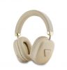 Bezvadu ierīces un gadžeti - - Guess Saffiano PU Leather Triangle Logo Wireless Headhones Gold 