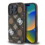 Apple Apple - Guess PU 4G Peony MagSafe Case for iPhone 16 Pro Max Brown