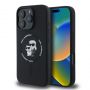 Apple Apple - Karl Lagerfeld Liquid Silicone Karl and Choupette MagSafe Case for iPhone 16 Pro Black