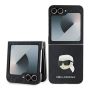 - Karl Lagerfeld - Karl Lagerfeld PU Saffiano Monogram Karl Head Case for Samsung Galaxy Z Flip 6 Black