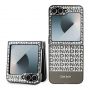 DKNY DKNY - DKNY PU Leather Repeat Pattern Bottom Stripe Case for Samsung Galaxy Z Flip 6 Brown