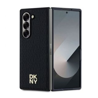 DKNY&nbsp;DKNY - DKNY PU Leather Repeat Pattern Stack Logo MagSafe Case for Samsung Galaxy Z Fold 6 Black