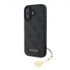 Aksesuāri Mob. & Vied. telefoniem GUESS 4G Charm Case for iPhone 16 Plus Tone on Tone Grey 