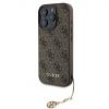 Aksesuāri Mob. & Vied. telefoniem GUESS 4G Charm Case for iPhone 16 Pro Tone on Tone Brown 