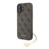 Aksesuāri Mob. & Vied. telefoniem GUESS 4G Charm Case for iPhone 16 Plus Tone on Tone Brown 