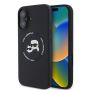 - Karl Lagerfeld - Karl Lagerfeld Liquid Silicone K&CH Heads MagSafe Case for iPhone 16 Black