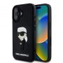 - Karl Lagerfeld - Karl Lagerfeld 3D Rubber Ikonik Case for iPhone 16 Black