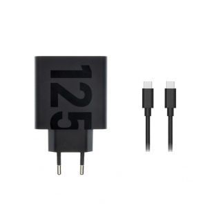 Motorola TurboPower Travel Charger USB-C 125W with USB-C / USB-C Cable Black melns