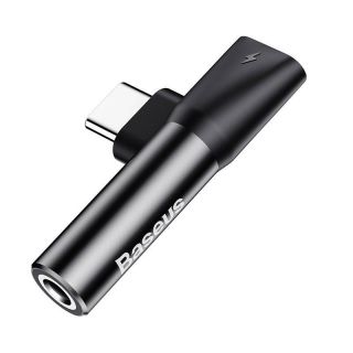 Baseus&nbsp;Baseus Baseus Audio Adapter USB-C to Mini Jack 3.5mm + USB-C  black