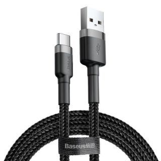 Baseus&nbsp;Cafule cable USB-C 3A 0.5m  Gray+Black