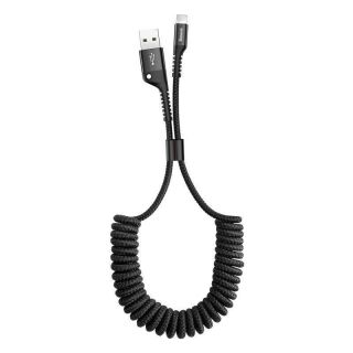 Baseus&nbsp;Spring-loaded cable Lightning 1m 2A  black