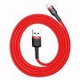Baseus Cafule USB Lightning Cable 2,4A 0,5m  Red