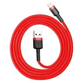 Baseus&nbsp;Cafule Cable USB Lightning 2A 3m  Red