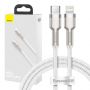 Baseus USB-C cable for Lightning Cafule, PD, 20W, 1m  white