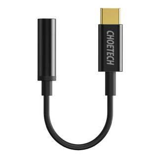 -&nbsp;Choetech Adapter Choetech AUX003 USB-C to 3.5mm Audio Jack Adapter  black