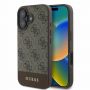 GUESS Guess Guess 4G Bottom Stripe iPhone 16 Case - Brown