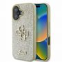 GUESS Guess Guess Fixed Glitter Big 4G iPhone 16 Case - Gold