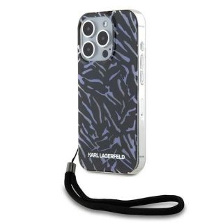 -&nbsp;Karl Karl Zebra With Cord iPhone 15 Pro Max Case Purple
