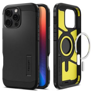 -&nbsp;Spigen Spigen Tough Armor MagSafe Case with Stand for iPhone 16 Pro Black