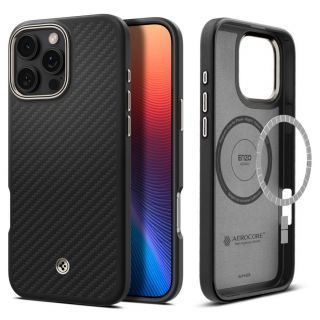 - Spigen Spigen Enzo Aramid Case with MagSafe for iPhone 16 Pro Max Matte Black
