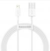 Bezvadu ierīces un gadžeti Baseus Baseus 
 
 Cable Superior USB - Lightning 1,5 m 2,4A 
 White balts 