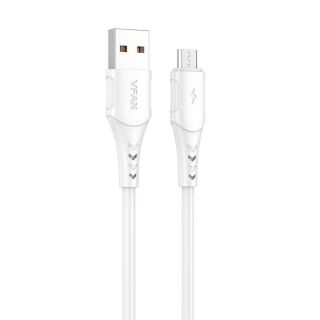 -&nbsp;Vipfan USB to Micro USB cable VFAN Colorful X12, 3A, 1m  white