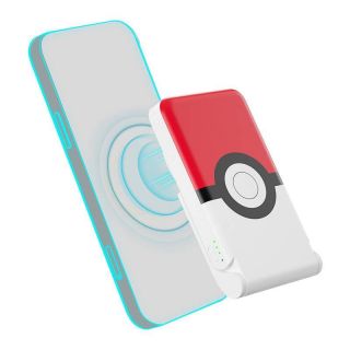 - OTL Magnetic powerbank OTL 5000 mAh, USB-C 15W, Pokemon Pokeball with stand  red-white