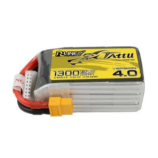 -&nbsp;Tattu Tattu R-Line 4.0 1300mAh 22.2V 130C 6S1P XT60 Battery